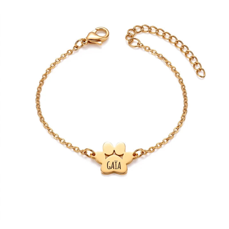 Il Bracciale Zampa d’Amore – Inciso con il suo nome